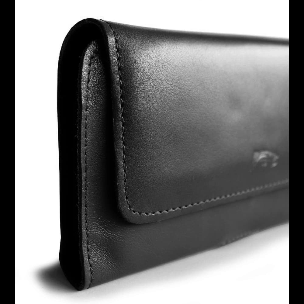 LURESKO ELLA XXL Lederschutzhülle für das Handy - 170x85x12 / für Handtasche Rucksack (schwarz) - 4