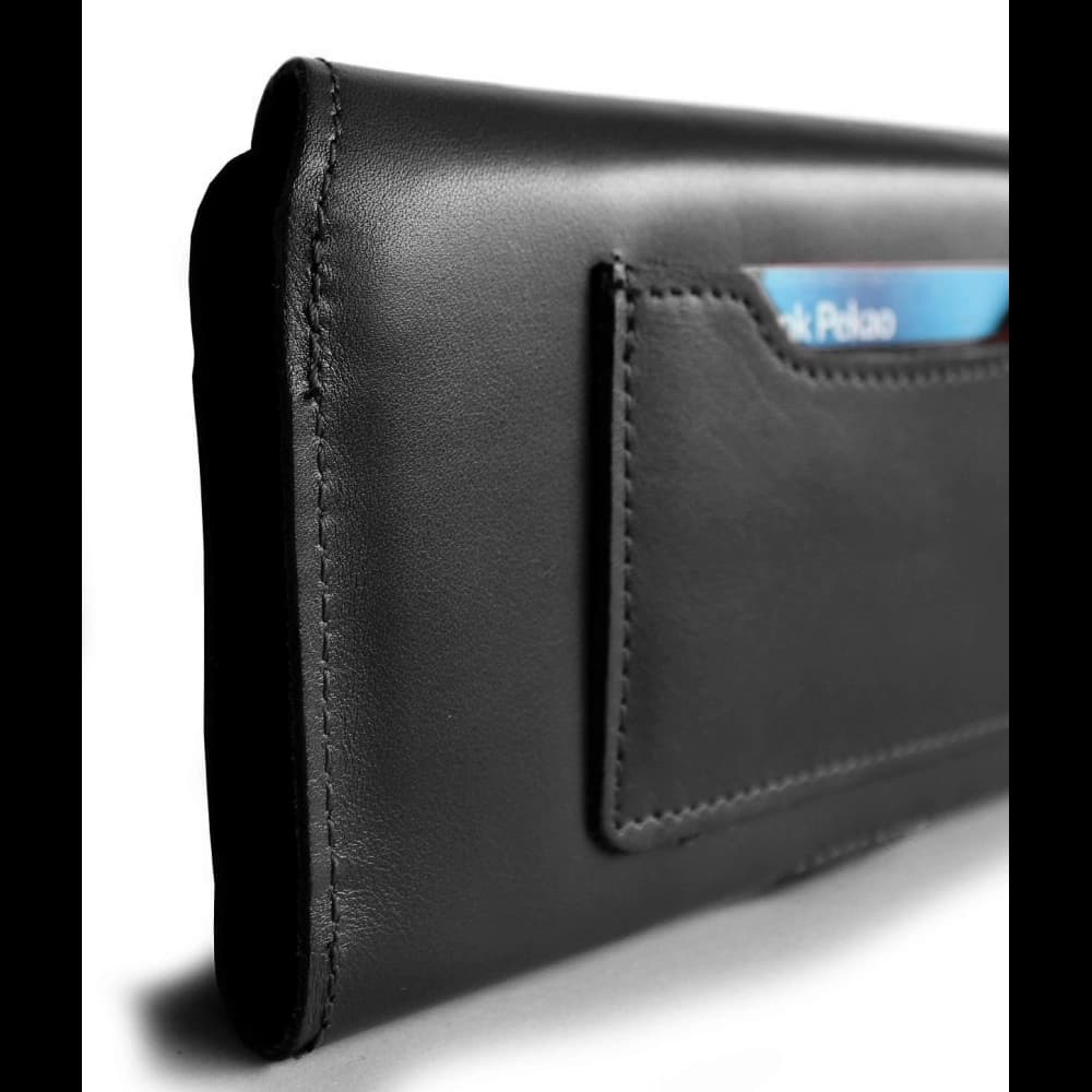 LURESKO ELLA XXL Lederschutzhülle für das Handy - 170x85x12 / für Handtasche Rucksack (schwarz) - 5