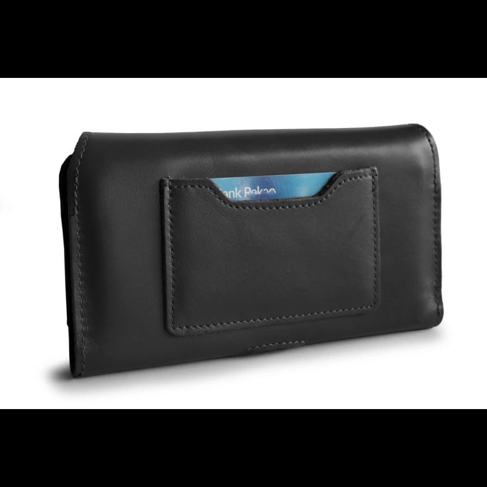 LURESKO ELLA XXL Lederschutzhülle für das Handy - 170x85x12 / für Handtasche Rucksack (schwarz) - 7