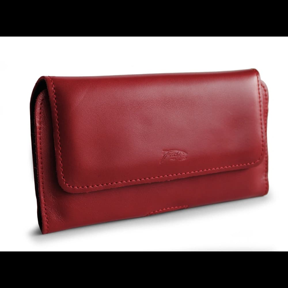 LURESKO ELLA XXL Lederschutzhülle für Telefon - 170x85x12 / für Handtasche Rucksack (rot) - 8