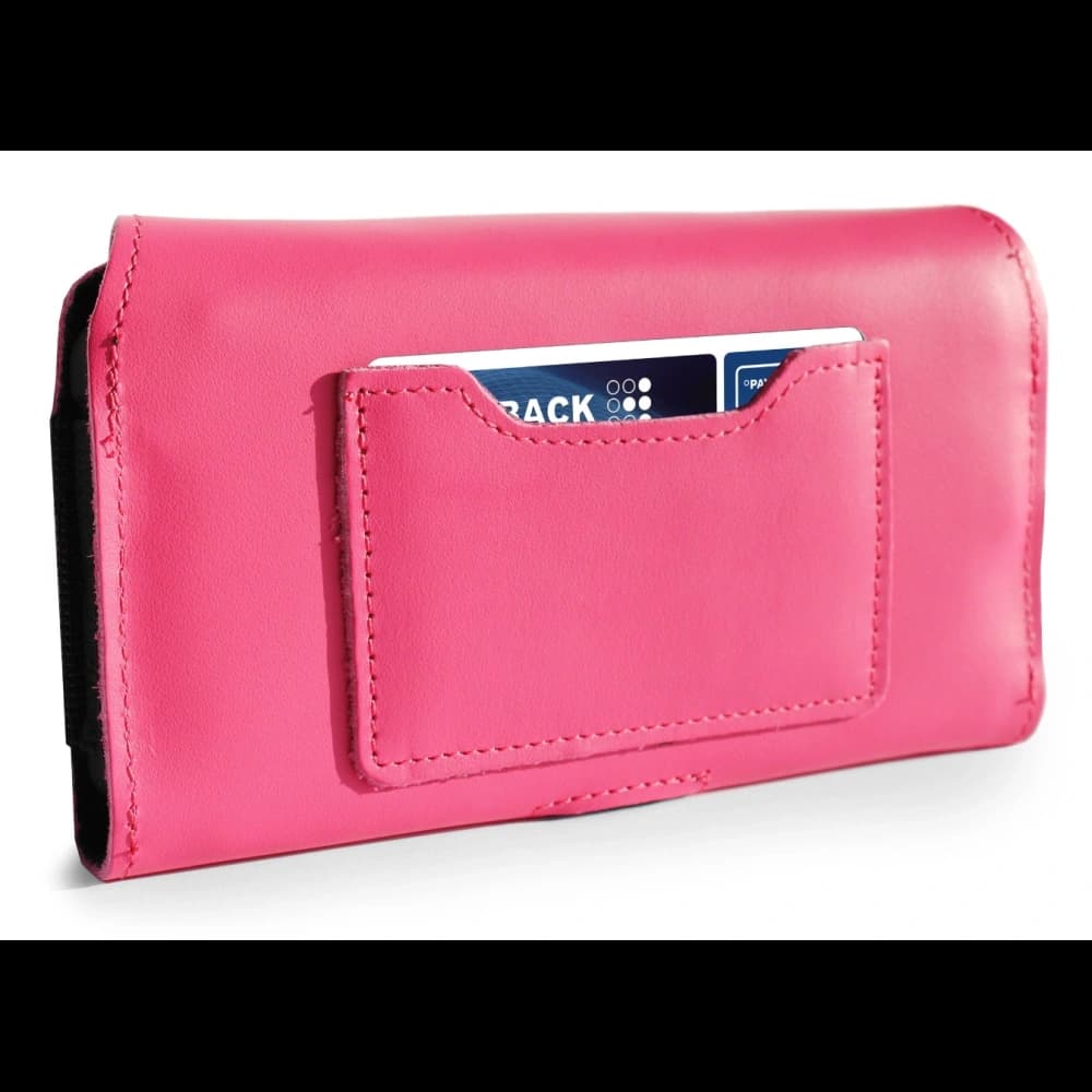 LURESKO ELLA XXL Leder-Schutzhülle für Handy - 170x85x12 / für Handtasche Rucksack (rosa) - 8