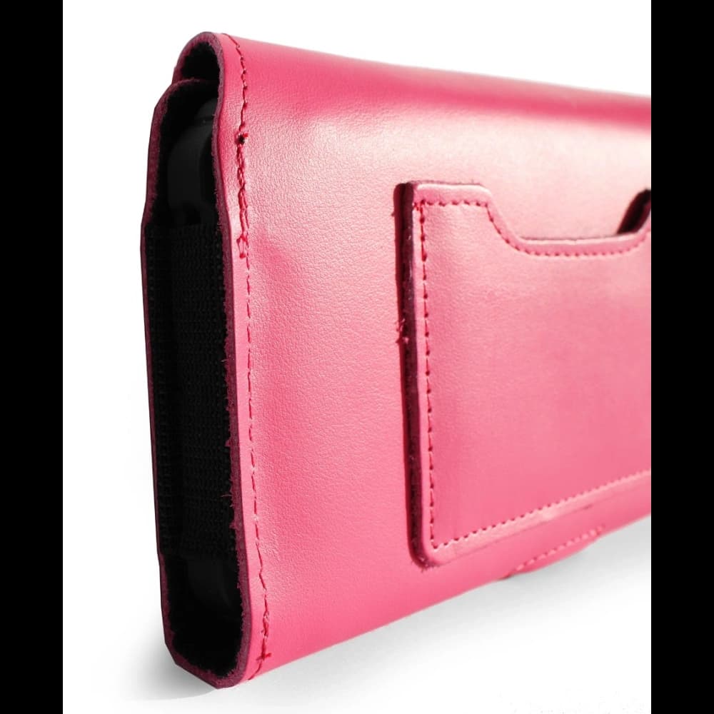 LURESKO ELLA XXL Leder-Schutzhülle für Handy - 170x85x12 / für Handtasche Rucksack (rosa) - 9