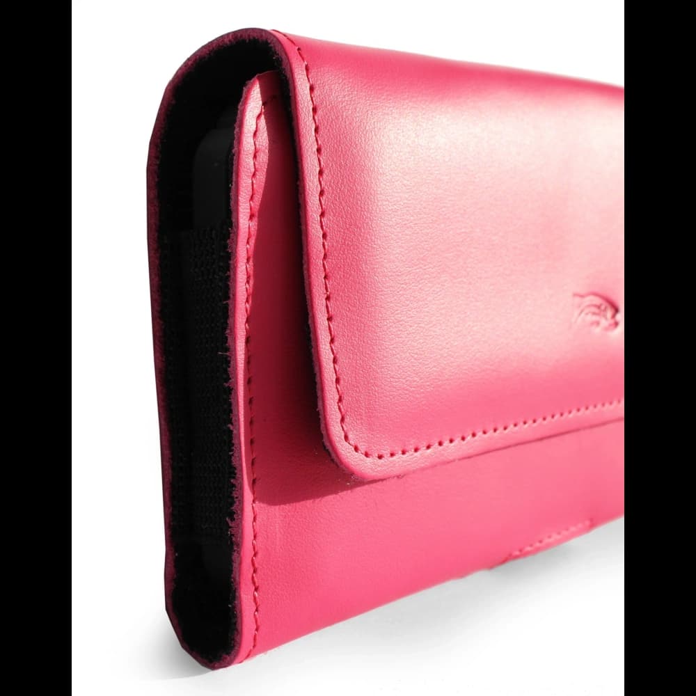 LURESKO ELLA XXL Leder-Schutzhülle für Handy - 170x85x12 / für Handtasche Rucksack (rosa) - 10