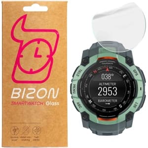 Bizon Glass Watch Hydrogel Garmin Instinct 3 45 mm [2 PACK]