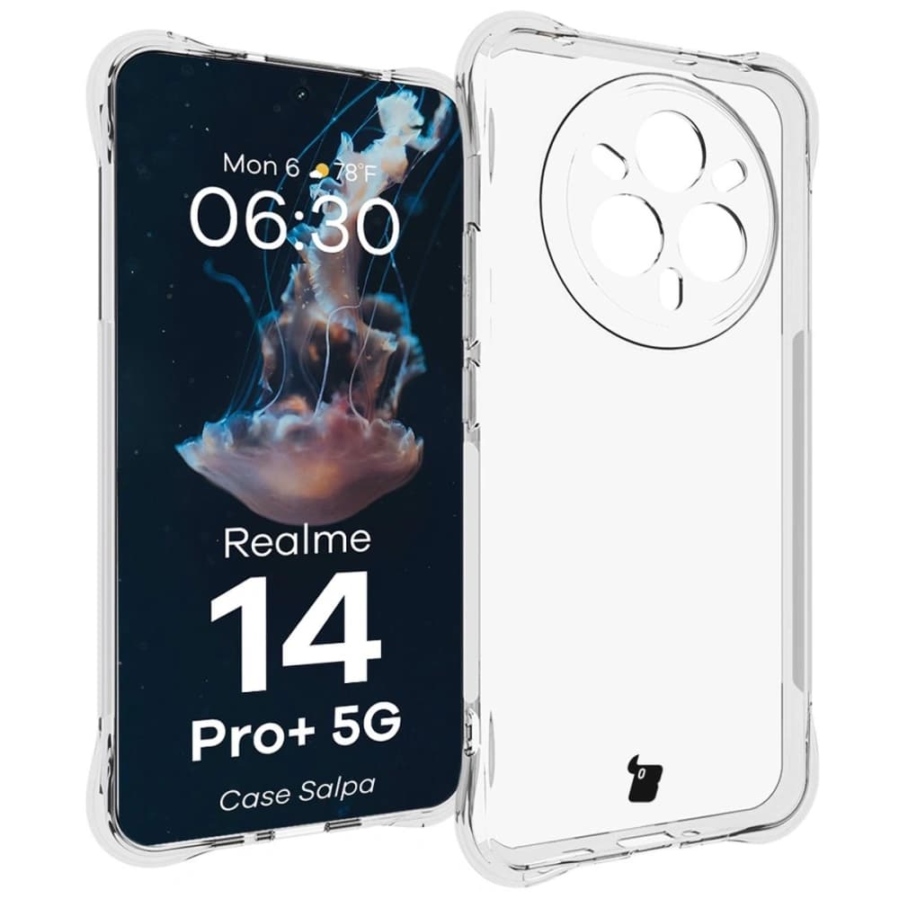 Elastyczne etui Bizon Case Salpa do Realme 14 Pro+ 5G przezroczyste - 1