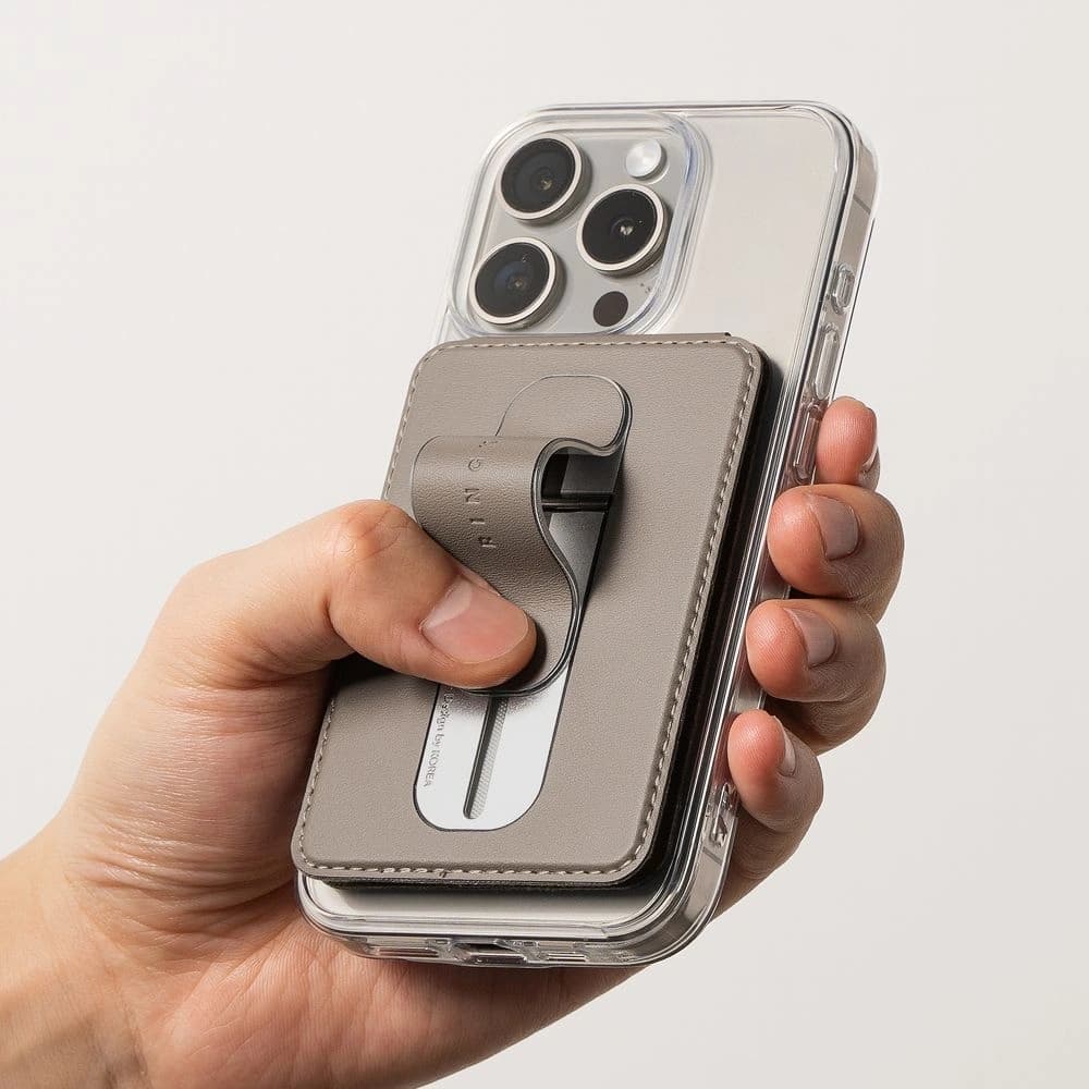 Ringke Wallet Slide Grip MagSafe Universal Magnetic Card Holder Black - 8