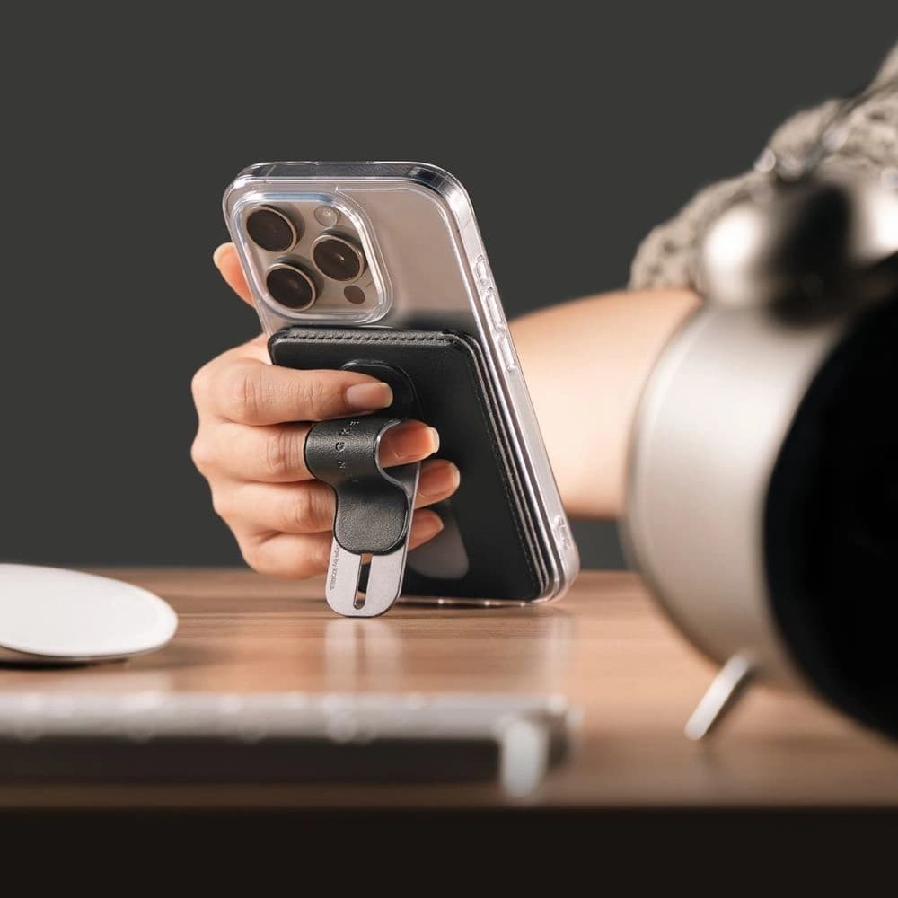 Ringke Wallet Slide Grip MagSafe Universal Magnetic Card Holder Black - 10