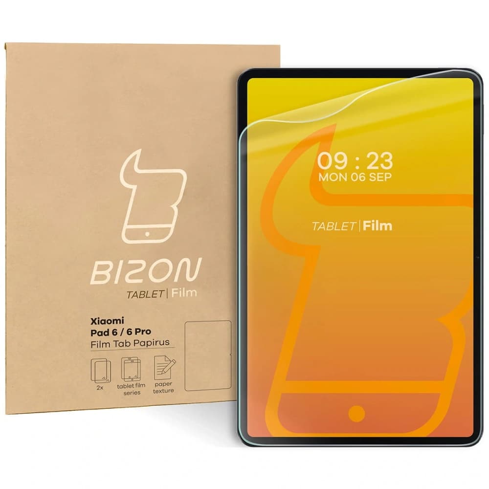 Folia imitująca papier Bizon Film Tab Papirus do Xiaomi Pad 6/6 Pro [2 PACK] - 1