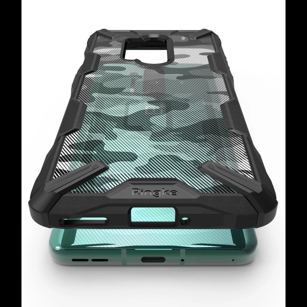 Etui Ringke Fusion-X OnePlus 8 Pro Camo (Moro) Negru - 6