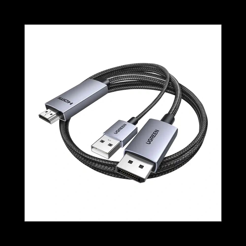 UGREEN HD169 DisplayPort / HDMI 4K 60Hz 2m (black) - 1