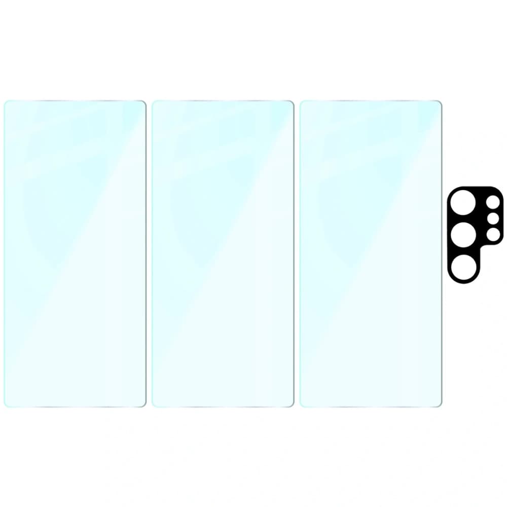 3x szkło na ekran + 1x na aparat Bizon Clear 2 Pack do Samsung Galaxy S25 Ultra - 6