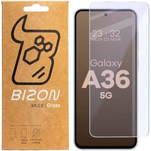 Elastyczne szkło hybrydowe Bizon Glass Mule do Samsung Galaxy A36 5G