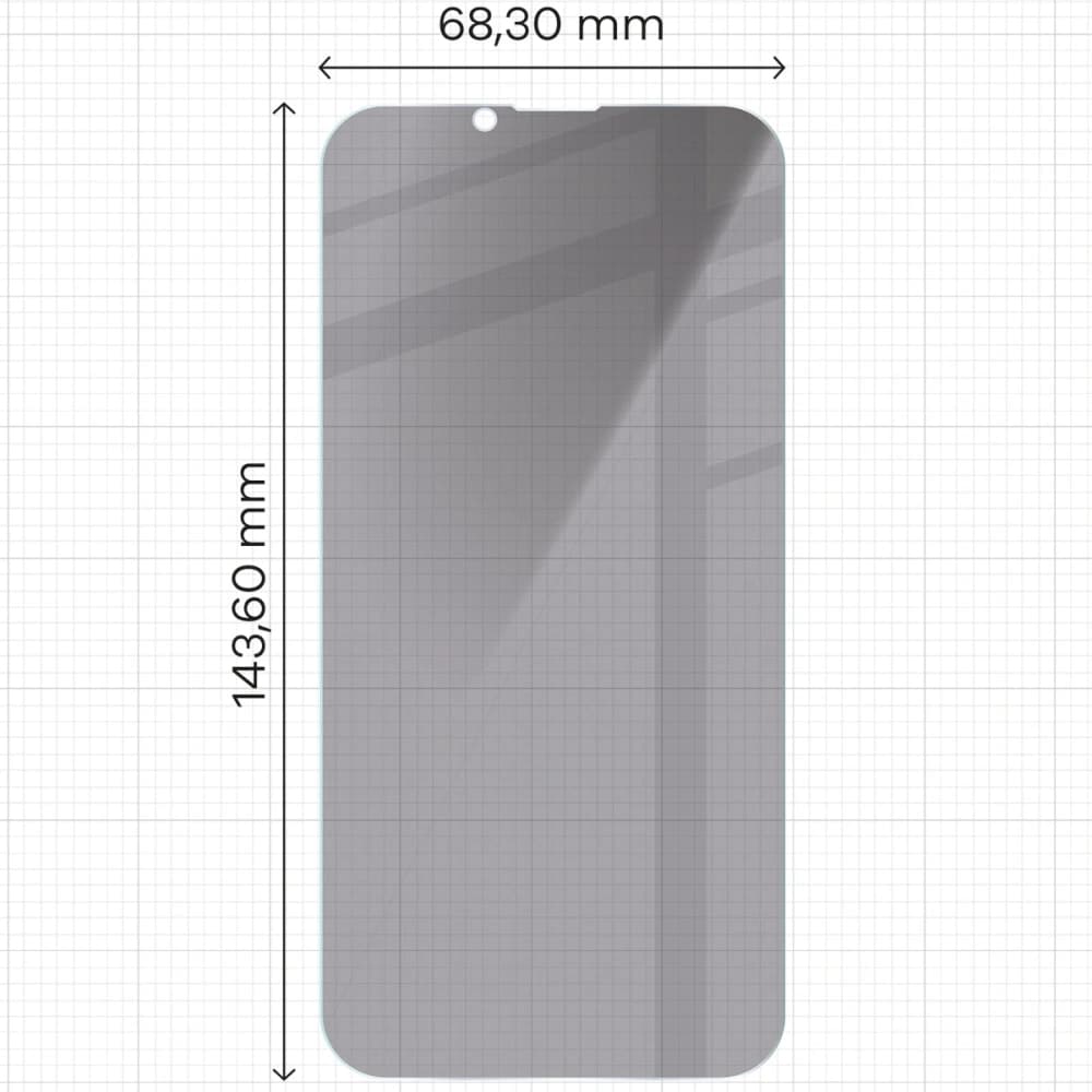 Bizon Glass Clear Shadow Apple iPhone 17e / 16e / 14 / 13 / 13 Pro tinted - 2