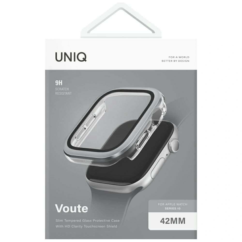 UNIQ Voute Apple Watch Series 10 42mm üveg ezüsttel - 5