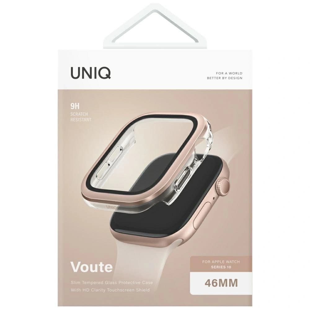 UNIQ Voute Apple Watch Series 10 46mm üveg rózsaarany színben - 5