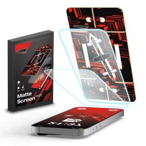 GrizzGlass MatteScreen Easy Apple iPhone 12 Pro Max [2 PACK]