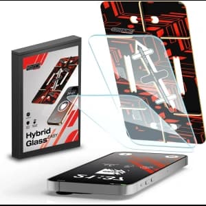 Hybridní sklo GrizzGlass HybridGlass Easy pro Apple iPhone 16 Pro Max [2 PACK]