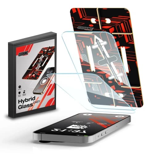 GrizzGlass HybridGlass Easy Apple iPhone 14 Plus [2 PACK]