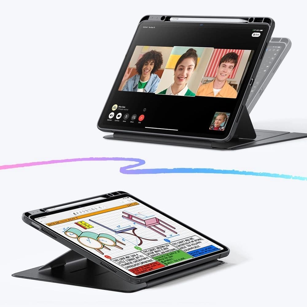 ESR Flip Hybrid Apple iPad Air 13" 2024 (6. generáció) / 13" 2025 (7. generáció) Fekete - 3