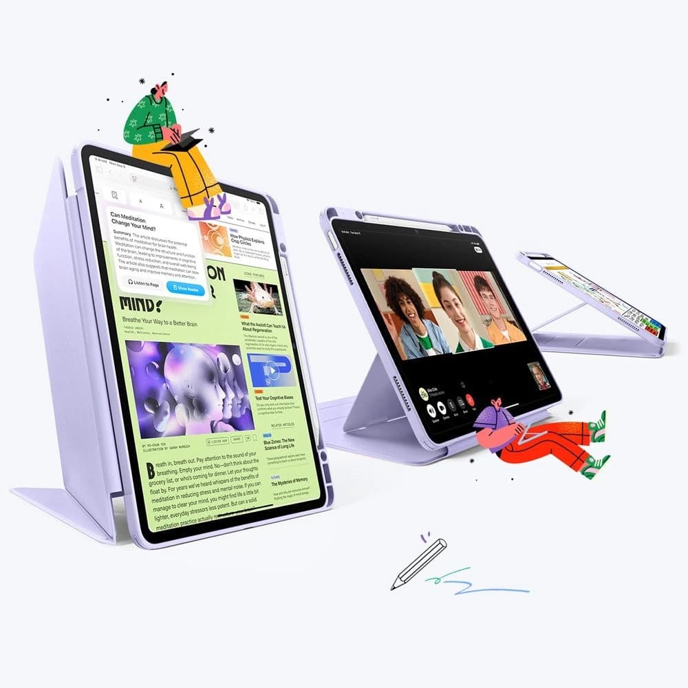 ESR Flip Hybrid Apple iPad Air 13" 2024 (6. generáció) / 13" 2025 (7. generáció) Lila - 2