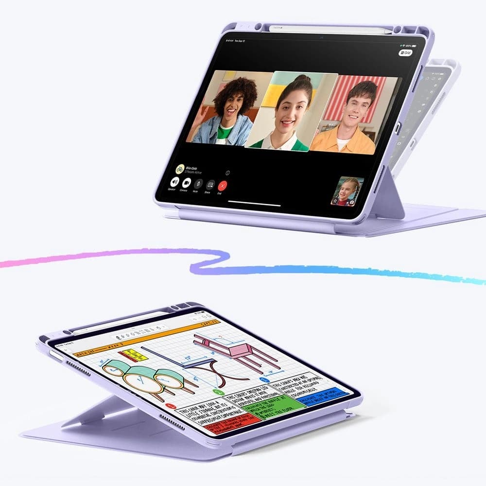 ESR Flip Hybrid Apple iPad Air 13" 2024 (6. generáció) / 13" 2025 (7. generáció) Lila - 3