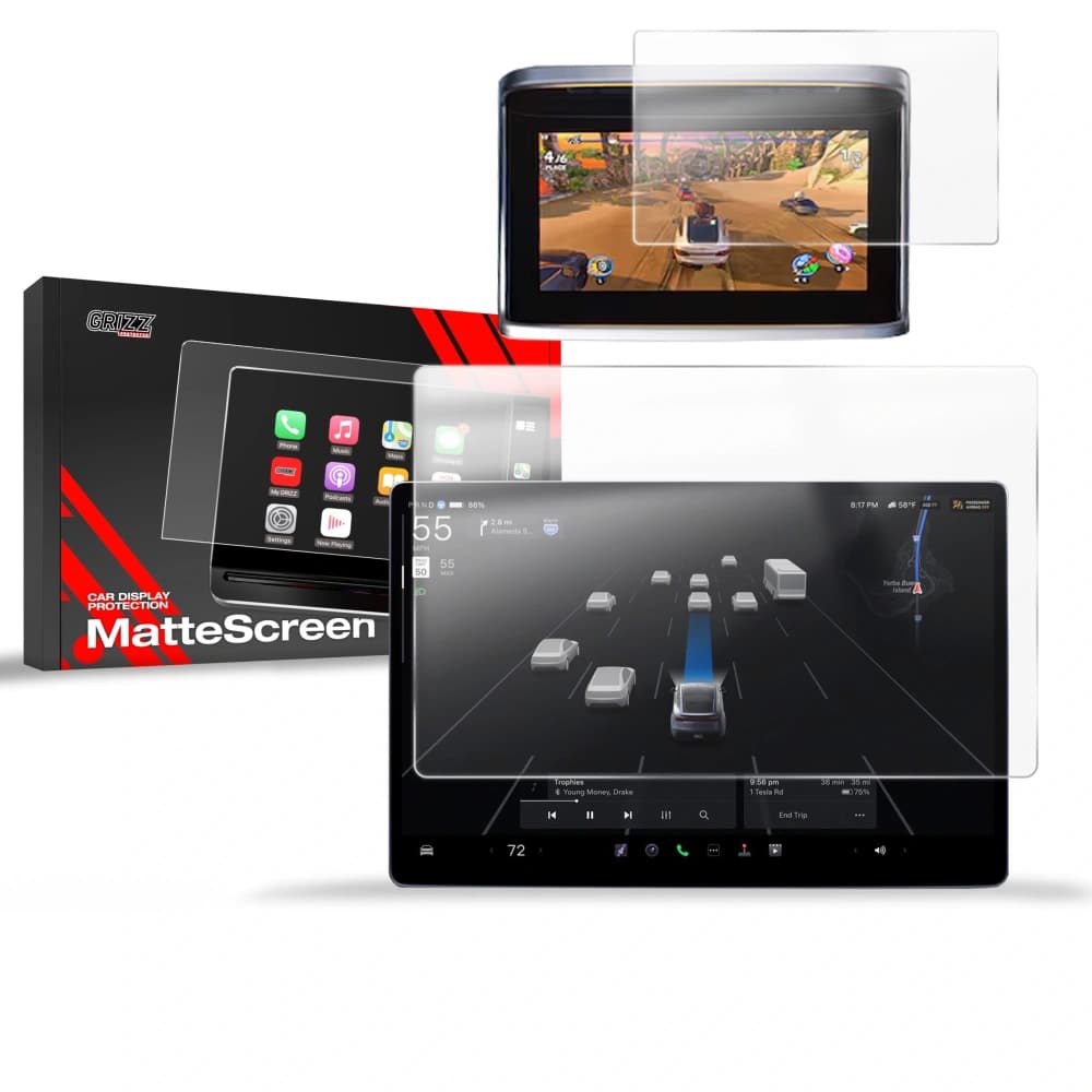 Matte GrizzGlass CarDisplay Protection Tesla Model X Facelift (2025) [2in1] - 1