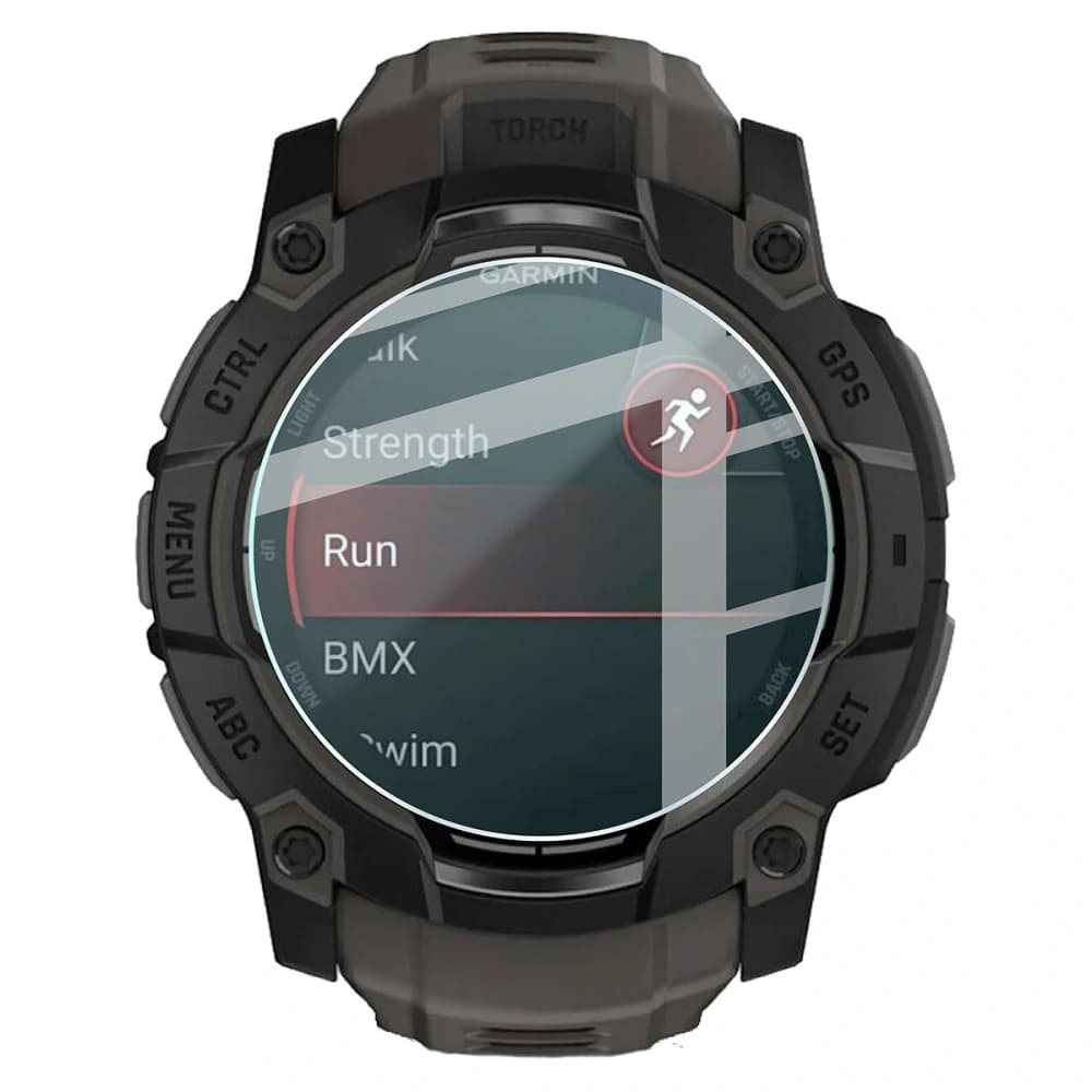 Bizon Glass Watch Clear Garmin Instinct 3 50 mm - 2