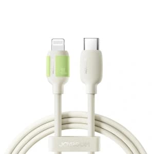 Joyroom S-A53 30W USB-C / Lightning cable with fluorescent tip 1.2m beige
