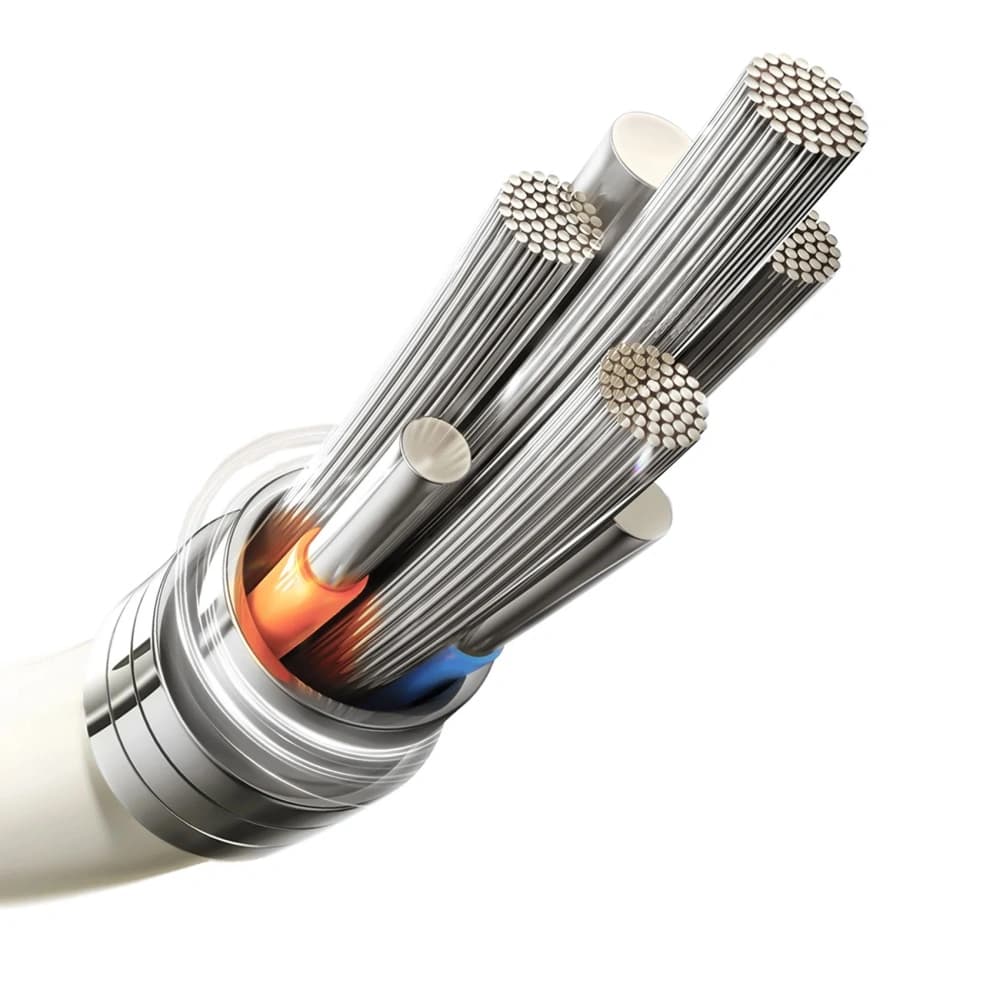 Joyroom S-A53 30W USB-C / Lightning cable with fluorescent tip 2m beige - 4