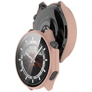 Bizon Case+Glas Uhr OnePlus Watch 3 / Oppo Watch X2 rosa