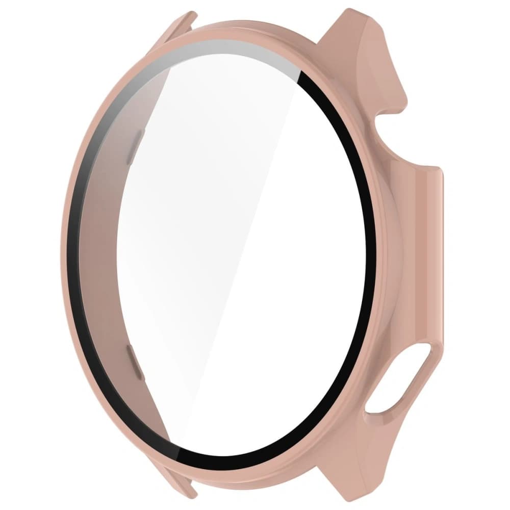 Etui ze szkłem do zegarka Bizon Case+Glass Watch do OnePlus Watch 3 / Oppo Watch X2 różowe - 3