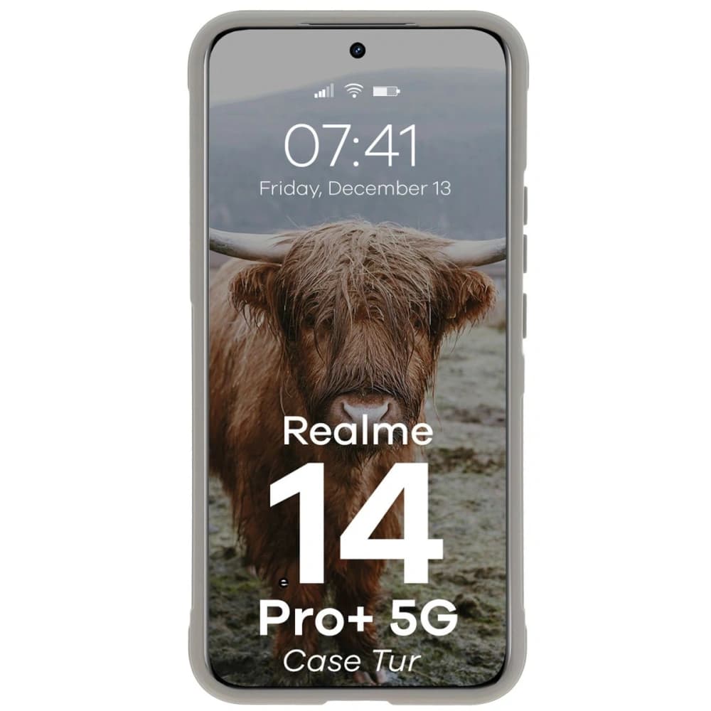 Pancerne etui Bizon Case Tur do Realme 14 Pro+ Plus 5G jasnoszare - 5