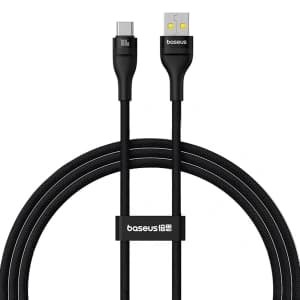 Baseus Flash 2 USB-A / USB-C 100W kábel 1m fekete