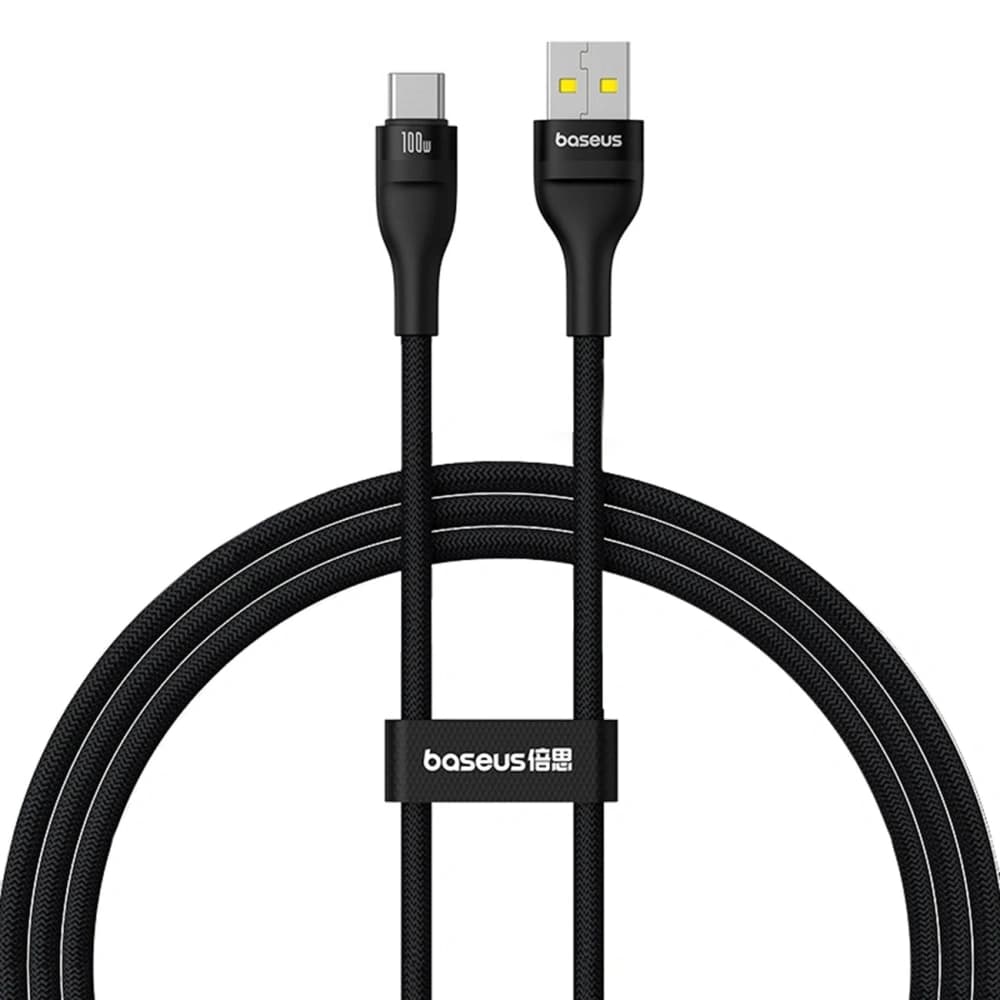 Baseus Flash 2 USB-A / USB-C 100W kábel 1m fekete - 1