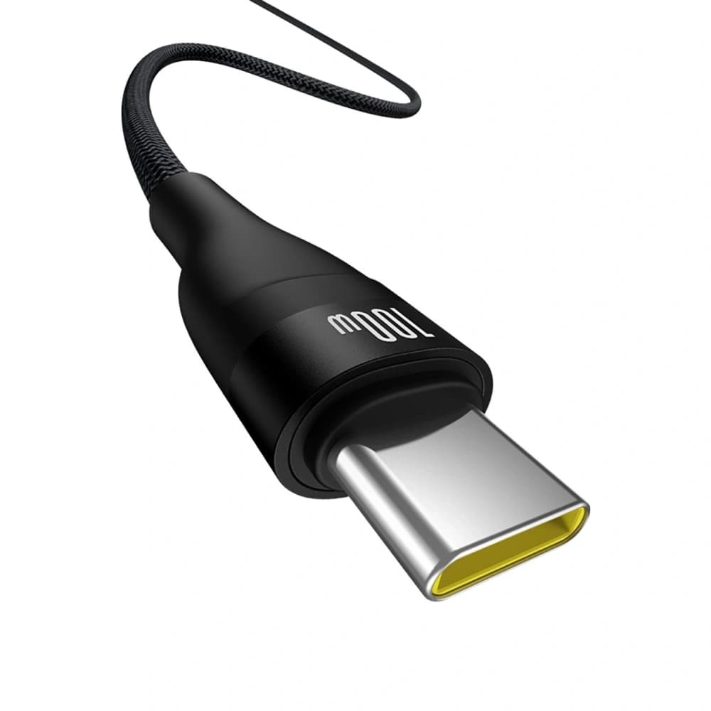 Baseus Flash 2 USB-A / USB-C 100W kábel 1m fekete - 4