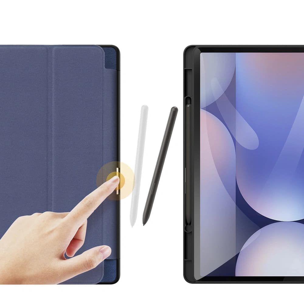Etui Dux Ducis Domo na Samsung Galaxy Tab S10 Plus / S9 Plus / S9 FE Plus niebieskie - 5