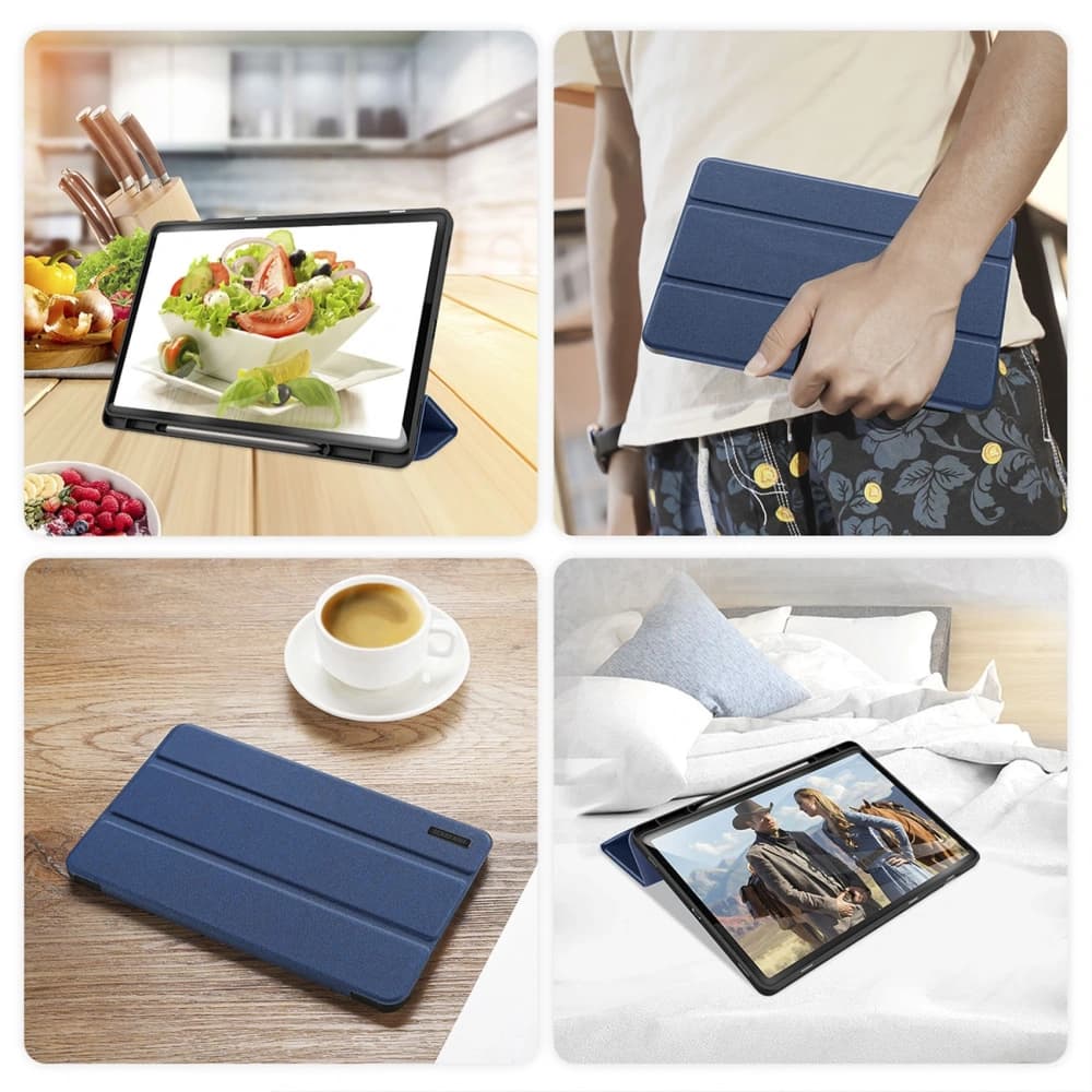 Etui Dux Ducis Domo na Samsung Galaxy Tab S10 Plus / S9 Plus / S9 FE Plus niebieskie - 11