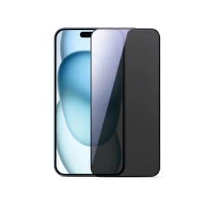 Joyroom JR-MLG0282 2.5D prachotěsné ochranné sklo s černým rámem pro Apple iPhone 15 Plus / 16 Plus