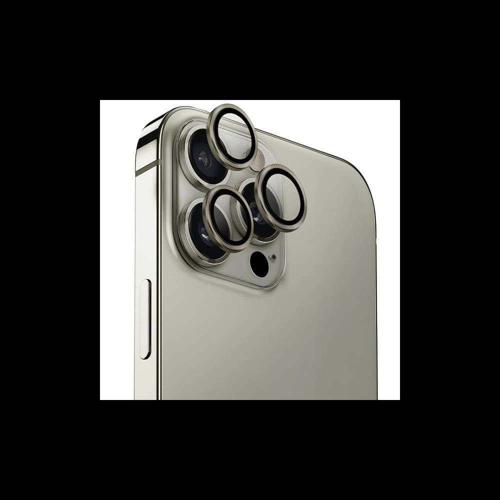 UNIQ Optix Aluminium Camera Lens Protector Apple iPhone 16 Pro / 16 Pro Max titanium grey - 1