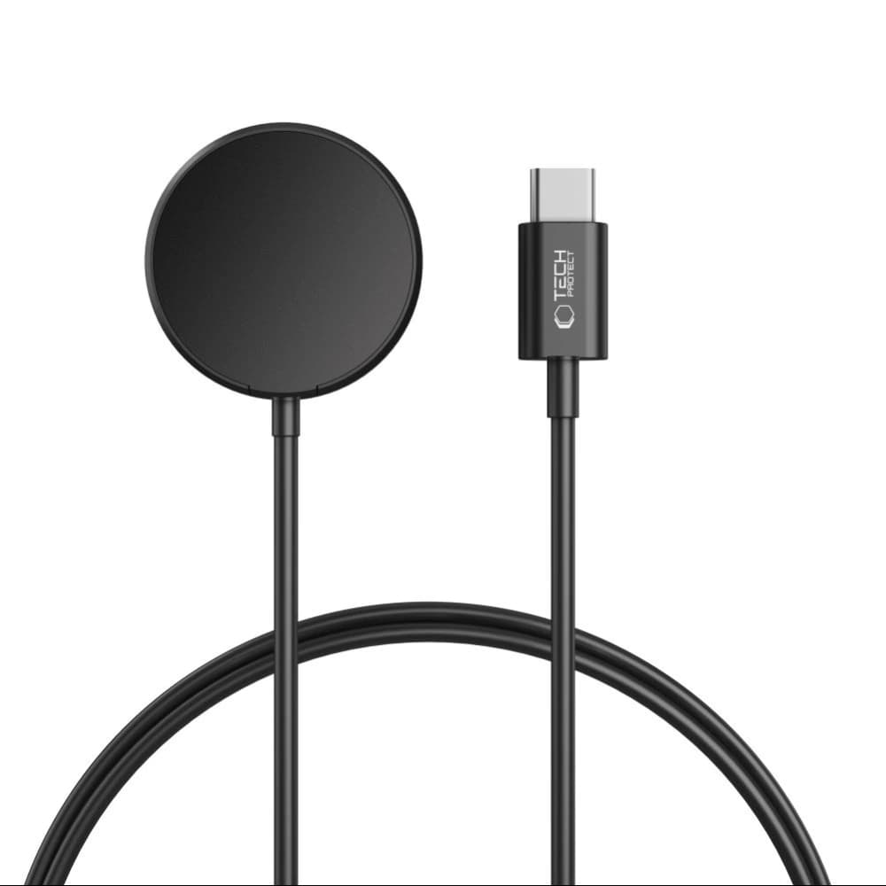 Kabel pro nabíjení Tech-Protect MC03 Ultraboost Magnetický nabíjecí USB-C kabel 100 cm Samsung Galaxy Watch Černý - 1
