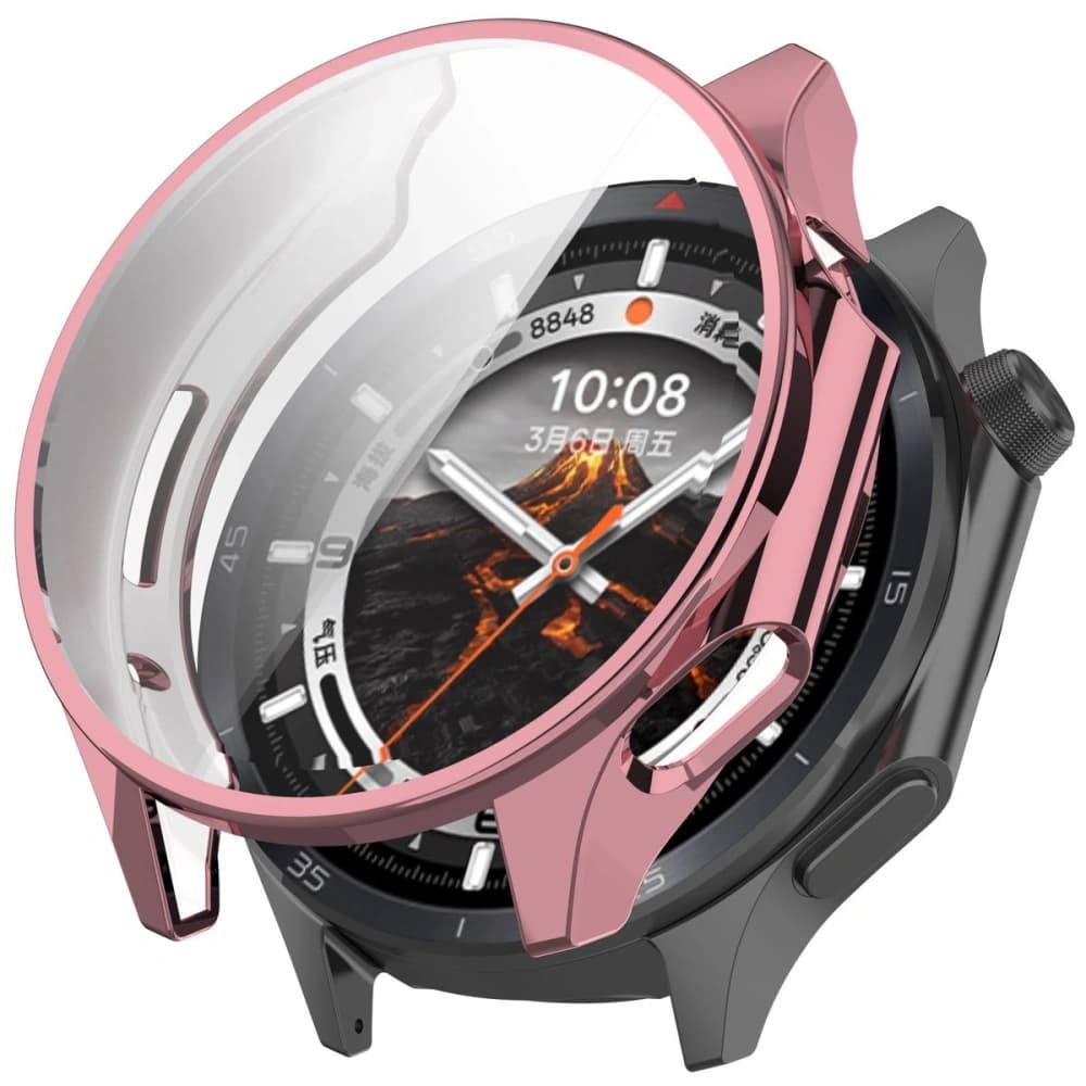 Bizon Case Watch Felipe mit Bildschirmabdeckung für OnePlus Watch 3 / Oppo Watch X2 rosa - 7