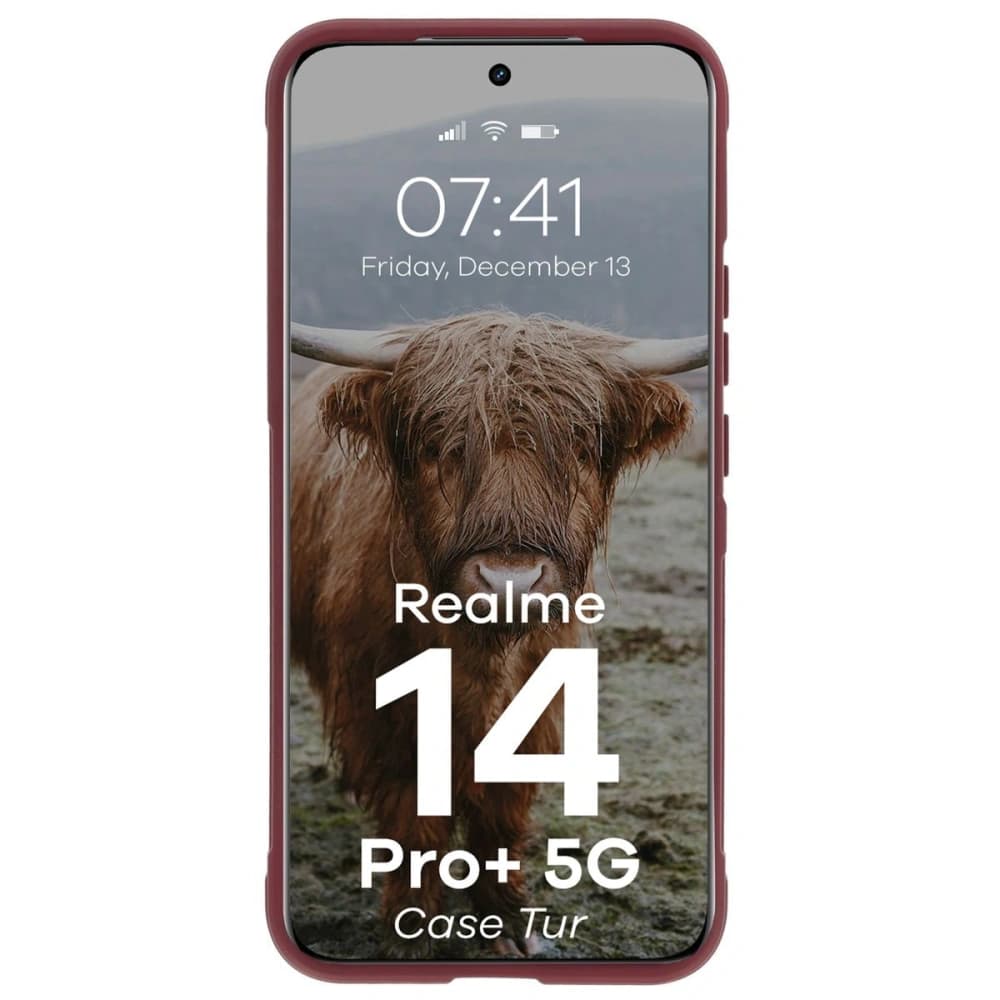 Pancerne etui Bizon Case Tur do Realme 14 Pro Plus 5G ciemnofioletowe - 5