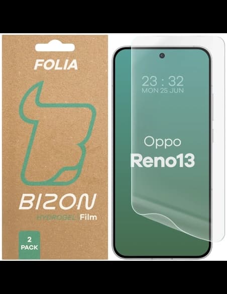 Folia hydrożelowa na ekran Bizon Glass Hydrogel Front do Oppo Reno13 [2 PACK]