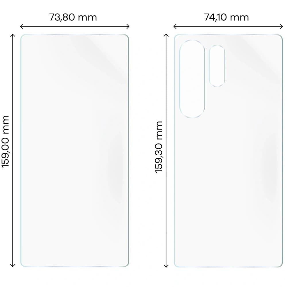 Folia hydrożelowa na tył i przód Bizon Glass Hydrogel Pack do Samsung Galaxy S25 Ultra - 2