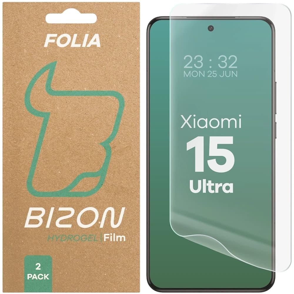 Bizon Glass Hydrogel Front Xiaomi 15 Ultra [2 PACK] - 1