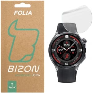 Folia hydrożelowa na ekran Bizon Glass Watch Hydrogel do OnePlus Watch 3 [2 PACK]