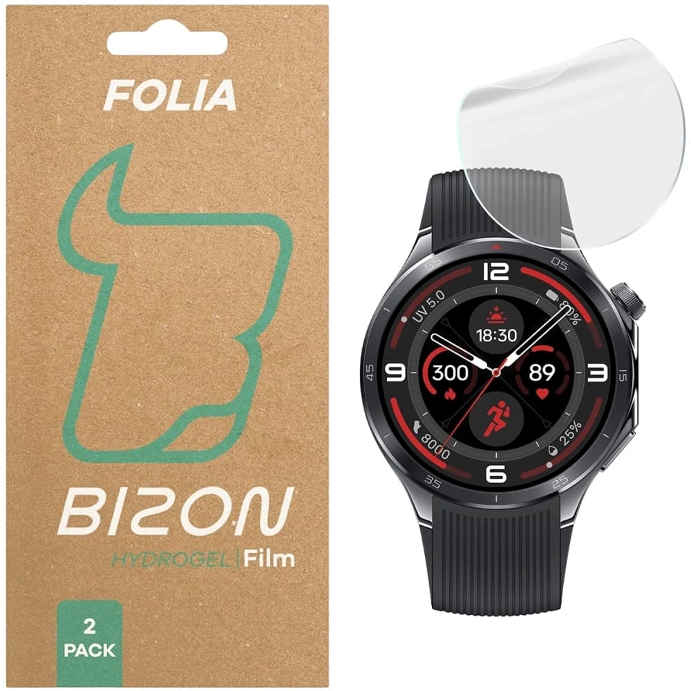 Bizon Glass Watch Hydrogel OnePlus Watch 3 [2 PACK] - 1