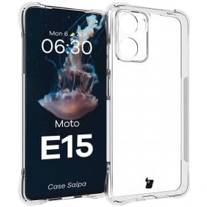 Bizon Case Salpa Motorola Moto E15 transparent