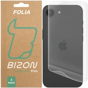Folia hydrożelowa na tył Bizon Glass Hydrogel do Apple iPhone 17e / 16e [2 PACK]
