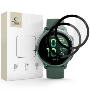 Hibrid üveg Tech-Protect Glass Flex+ Garmin Vivoactive 6 Fekete [2 PACK]